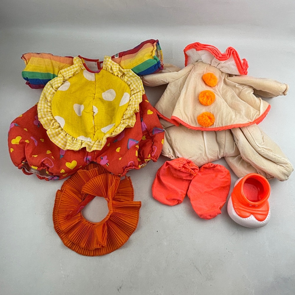 Cabbage Patch Circus Kids Clown Outfit Lot Preppy Polka Dot Cuddly Crinkles‎ Vtg